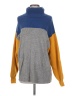 Free People Color Block Gray Turtleneck Sweater Size XS - photo 1