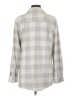 Member's Mark Plaid Gray Long Sleeve Blouse Size L - photo 2