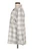 Member's Mark Plaid Gray Long Sleeve Blouse Size L - photo 5