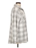 Member's Mark Plaid Gray Long Sleeve Blouse Size L - photo 4