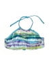 Venus Chevron-herringbone Blue Swimsuit Top Size 8 - photo 1