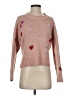 Wild Fable Hearts Pink Pullover Sweater Size S - photo 1