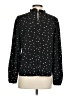 Shein 100% Polyester Polka Dots Black Long Sleeve Blouse Size 4 - photo 1