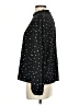 Shein 100% Polyester Polka Dots Black Long Sleeve Blouse Size 4 - photo 4
