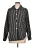 Shein Stripes Black Long Sleeve Blouse Size L - photo 1