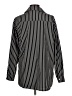 Shein Stripes Black Long Sleeve Blouse Size L - photo 2