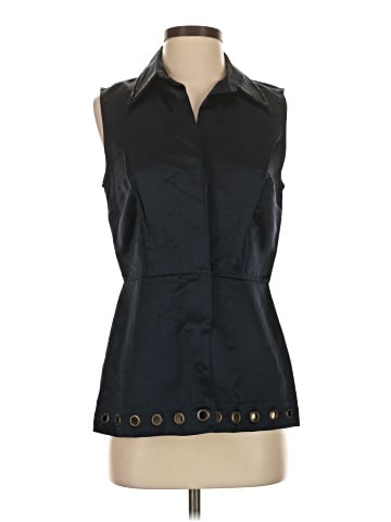 Lavender Label by Vera Wang Sleeveless Silk Top (view 1)