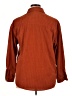 Unbranded 100% Polyester Orange Brown Long Sleeve Blouse Size XL - photo 2