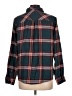 Maurices Plaid Teal Long Sleeve Button-Down Shirt Size L - photo 2