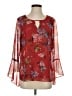 CAbi 100% Polyester Red 3/4 Sleeve Blouse Size S - photo 1