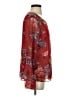 CAbi 100% Polyester Red 3/4 Sleeve Blouse Size S - photo 4
