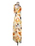 Harlyn 100% Rayon Tropical Orange Casual Dress Size XS - photo 4