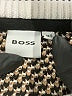 BOSS by HUGO BOSS 100% Cotton Houndstooth Brown Pullover Sweater Size 14S - photo 6