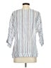 Warm Stripes Blue 3/4 Sleeve Button-Down Shirt Size 8 (3) - photo 2