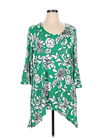 Slinky Brand 3/4 Sleeve Blouse (view 1)