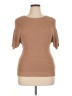 Unbranded 100% Polyester Tan Short Sleeve Top Size 3X - photo 1
