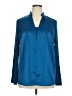 Tahari Blue Long Sleeve Blouse Size 1X - photo 1