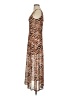 Louna Animal Print Brown Ivory Cocktail Dress Size S - photo 5