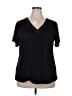 Laura Scott Black Short Sleeve T-Shirt Size 2X - photo 1