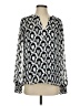 Tamara H. 100% Polyester Silver Long Sleeve Blouse Size S - photo 1