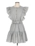 Saylor Checkered-gingham Gray Casual Dress Size L - photo 1