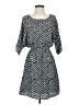 Studio Y 100% Polyester Chevron-herringbone Black Casual Dress Size XS - photo 1