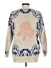 La Fee Verte Floral Ivory Pullover Sweater Size M - photo 2
