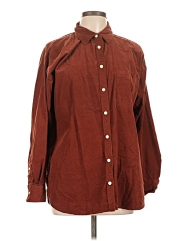 Ann Taylor LOFT Outlet Long Sleeve Button-Down Shirt (view 1)