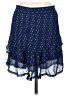 TRYB 100% Viscose Polka Dots Blue Casual Skirt Size S - photo 2
