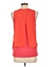 A. Byer 100% Polyester Orange Sleeveless Blouse Size L - photo 2
