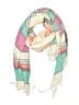 Unbranded Teal Ivory Scarf One size - photo 1