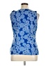 Elle 100% Polyester Blue Sleeveless Blouse Size XL - photo 2