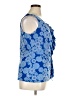 Elle 100% Polyester Blue Sleeveless Blouse Size XL - photo 4