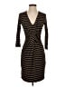 Bailey 44 Stripes Brown Black Casual Dress Size S - photo 1