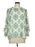 Cato 100% Polyester Green 3/4 Sleeve Blouse Size L - photo 1