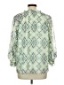 Cato 100% Polyester Green 3/4 Sleeve Blouse Size L - photo 2