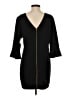 Cooper & Ella Solid Black Casual Dress Size S - photo 2