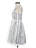 Hunter Dixon 100% Polyester Stripes Gray Casual Dress Size 0 - photo 5