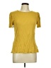 Express Outlet Yellow Short Sleeve Top Size L - photo 1