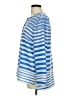 Talbots Stripes Blue Long Sleeve Blouse Size L - photo 5