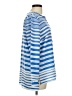 Talbots Stripes Blue Long Sleeve Blouse Size L - photo 4