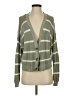 American Eagle Outfitters Stripes Green Cardigan Size S - photo 1
