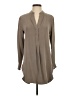 Babaton 100% Silk Gray Long Sleeve Silk Top Size XXS - photo 1