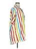 Rouge 100% Rayon Stripes White Short Sleeve Button-Down Shirt Size 1X - photo 4