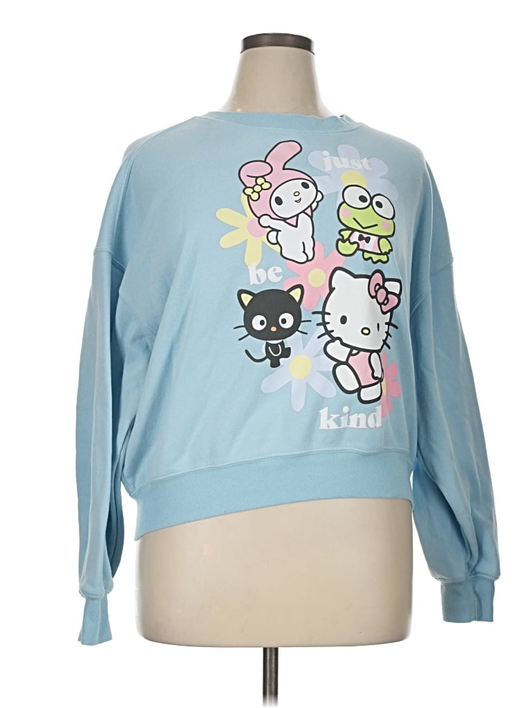 Pre-owned Hello Kitty Sweatshirt In Blue
