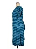 Just Fab Argyle Blue Casual Dress Size 1X - photo 5