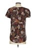Hinge 100% Rayon Floral Brown Short Sleeve Blouse Size XS - photo 2