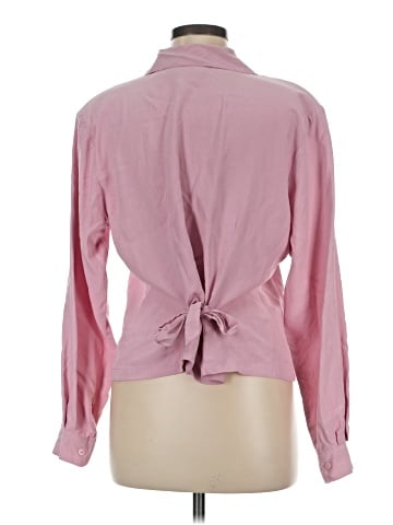 Hasting & Smith Long Sleeve Silk Top (view 2)