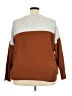 Vince Camuto Color Block Brown Pullover Sweater Size 3X - photo 2