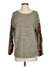 Style&Co Gray Green Long Sleeve Top Size S - photo 1